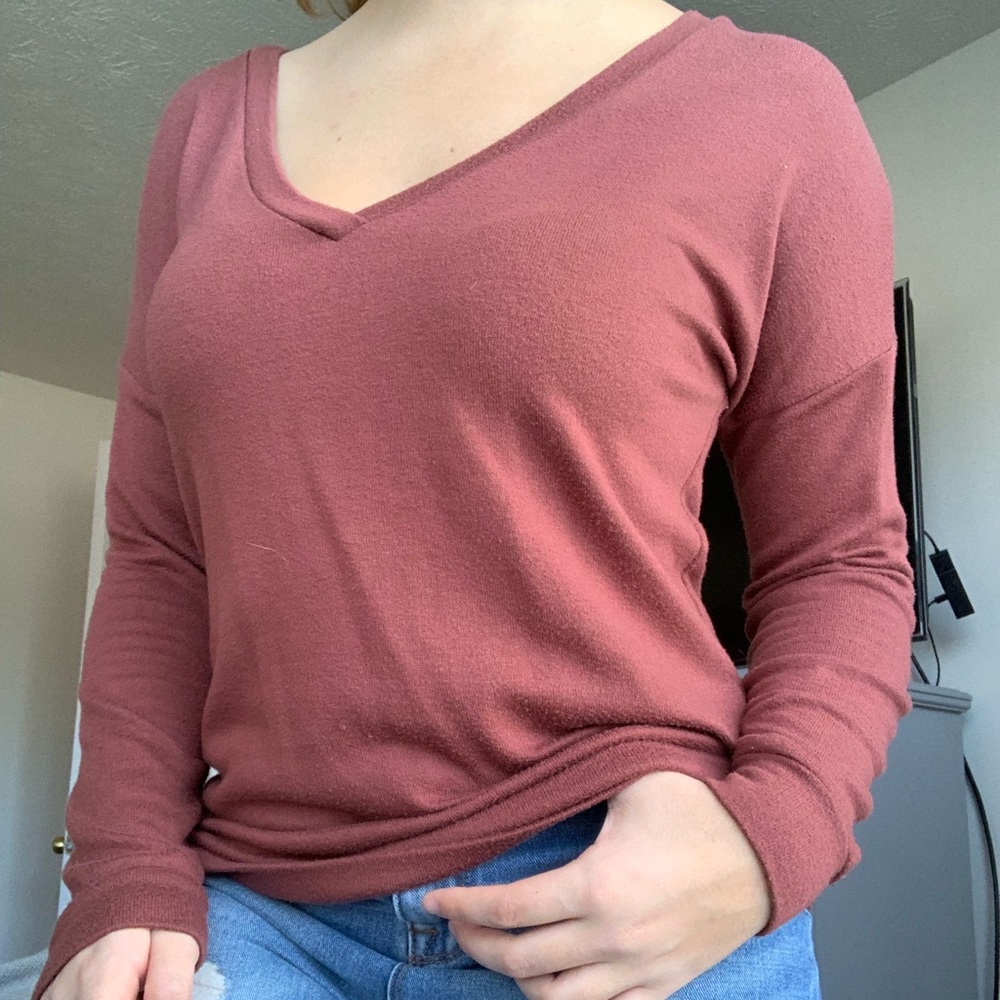 Warm long sleeve blouse